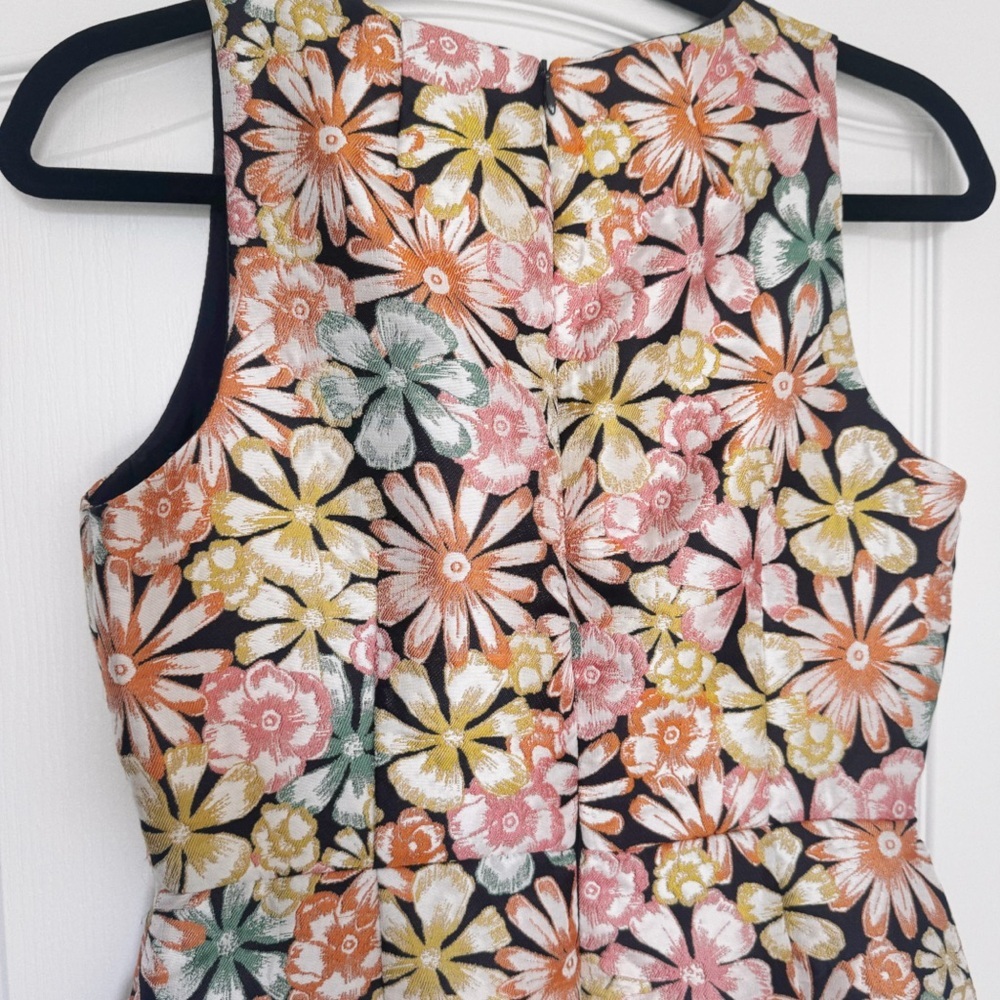 Banana Republic Brocade Iridescent multicolor Floral Dress with Pockets - Picture 10 of 17